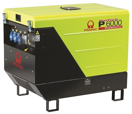 картинка Дизельный генератор Pramac P6000, 230V, CONN, DPP, в кожухе от компании Нова Механика